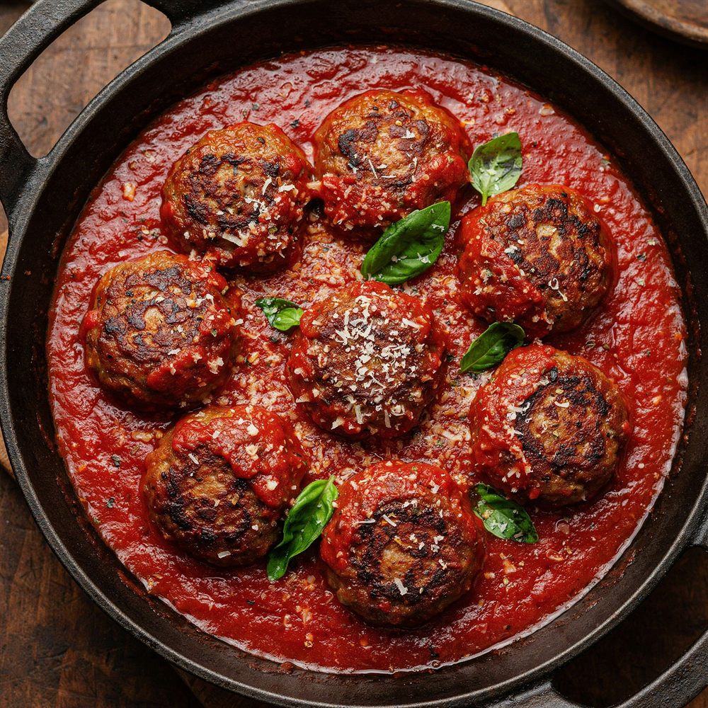 Almôndegas ao molho de tomate