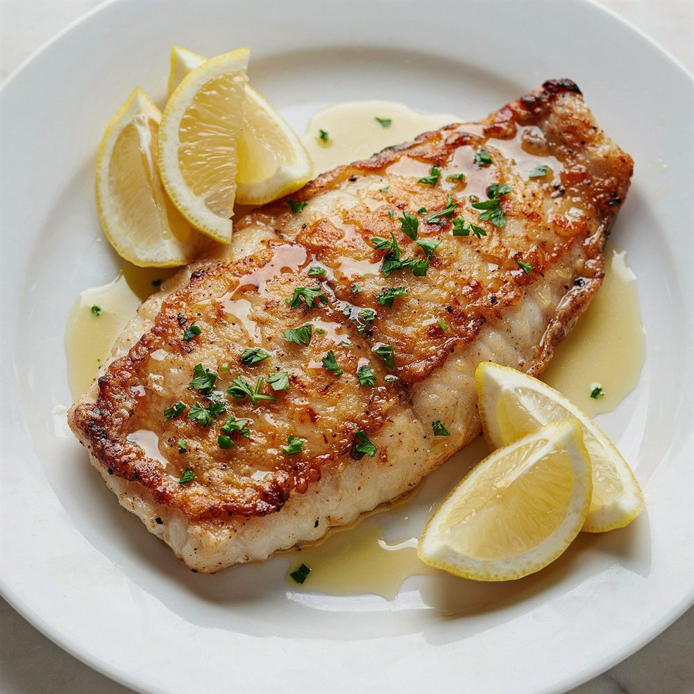 Filé de peixe grelhado com limão